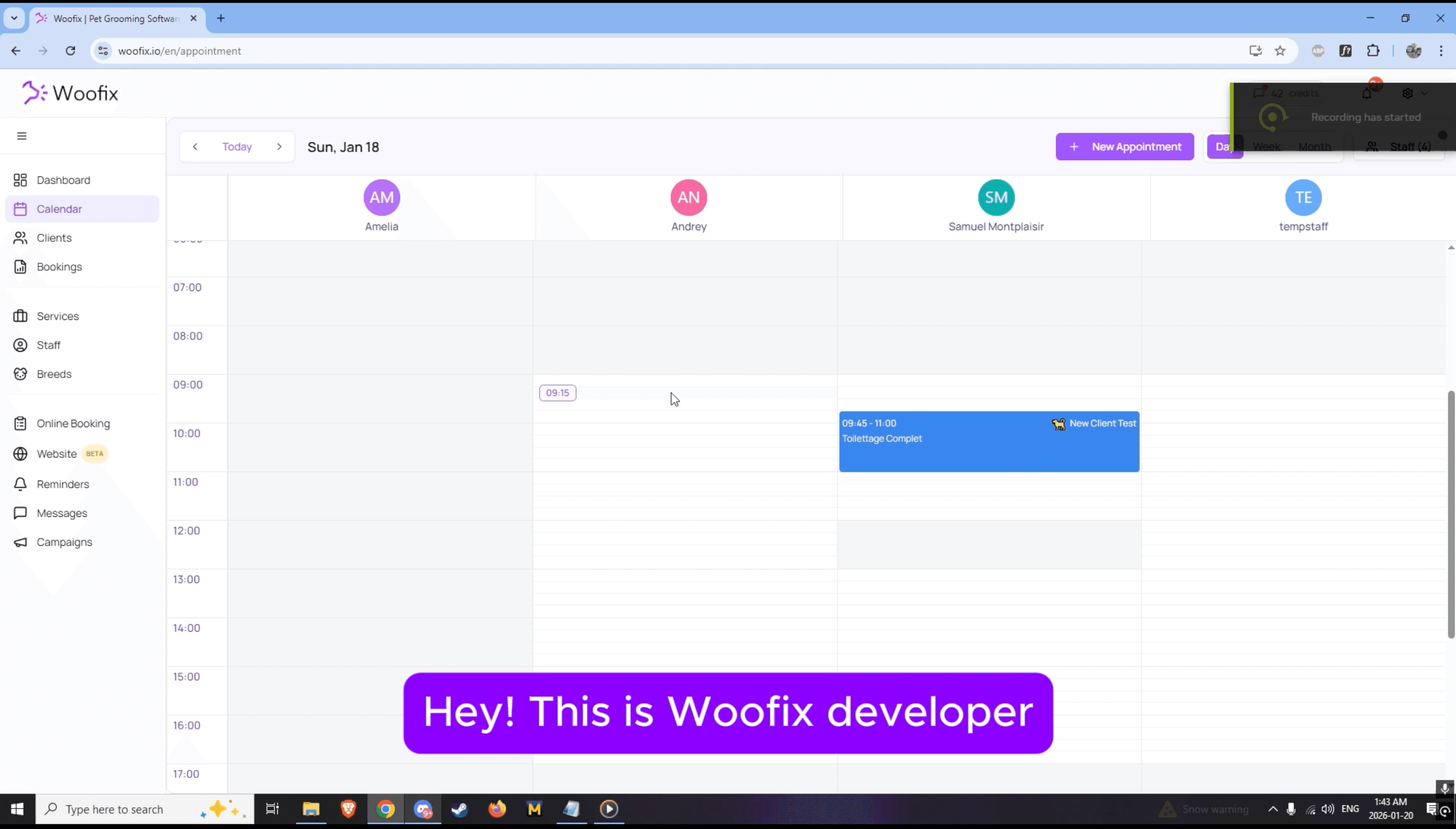 Woofix software preview